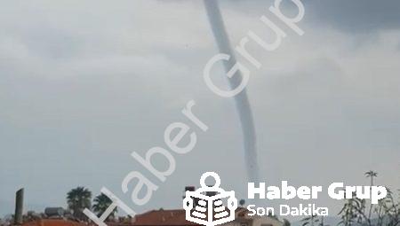 Marmaris’te Korkutan Anlar: Dev Hortum Saniye Saniye Kaydedildi!