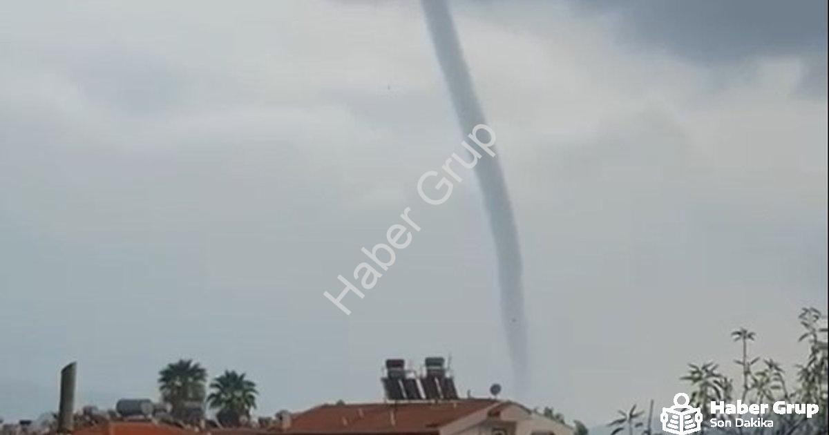 "Marmaris'te Korkutan Anlar: Dev Hortum Saniye Saniye Kaydedildi!" başlıklı haber için fotorealistik