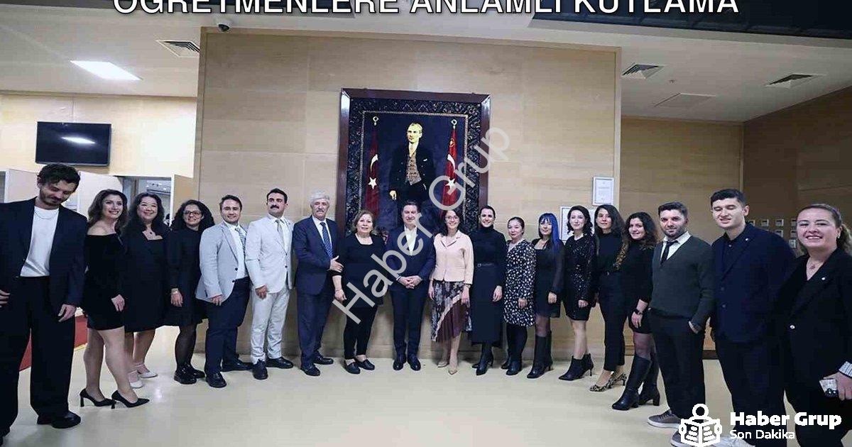 "Muğla Büyükşehir Belediyesi'nden Öğretmenlere Anlamlı Kutlama" başlıklı haber için fotorealistik, p