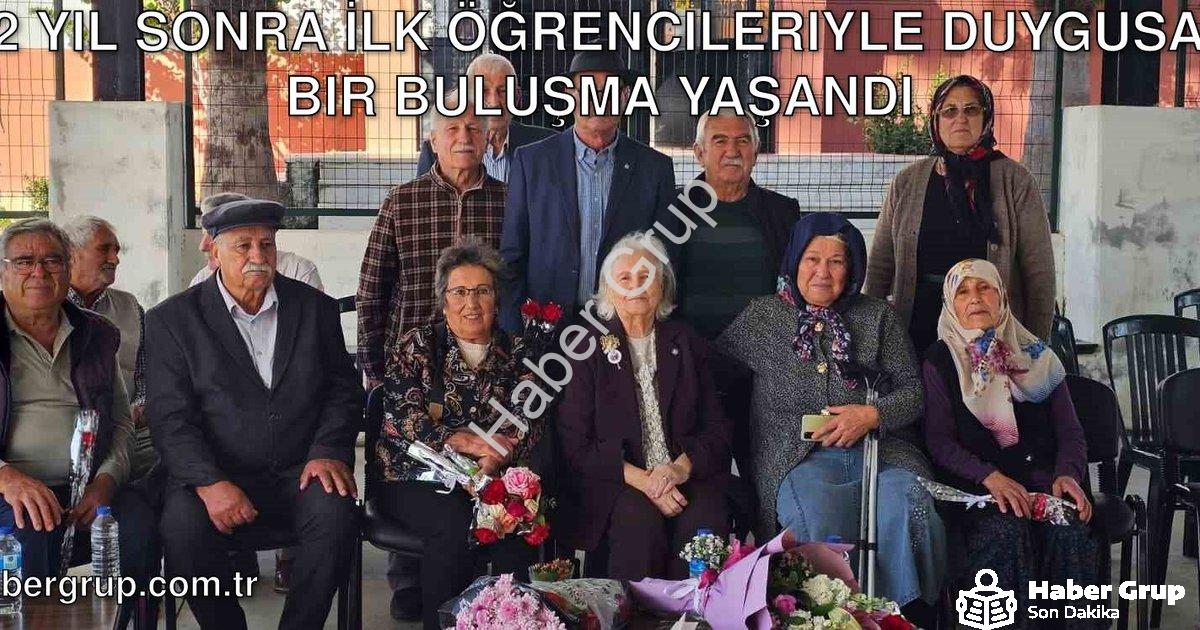 "62 Yıl Sonra İlk Öğrencileriyle Duygusal Bir Buluşma Yaşandı" başlıklı haber için fotorealistik, pr