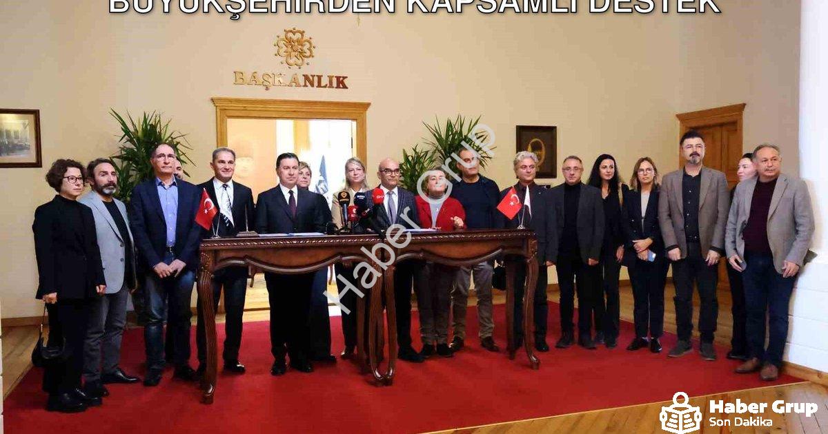 "Muğla’daki 17 antik kent kazısına büyükşehirden kapsamlı destek" başlıklı haber için fotorealistik,