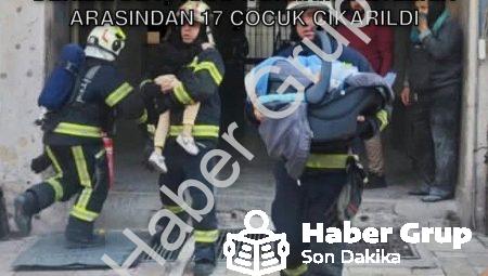 Denizli’de İş Hanı Yangını: Alevlerin Arasından 17 Çocuk Çıkarıldı