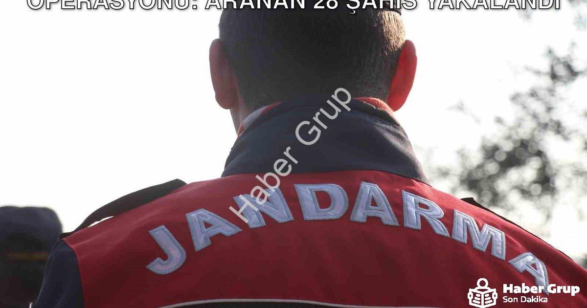 "Aydın'da Jandarma Ekiplerinden Huzur Operasyonu: Aranan 28 Şahıs Yakalandı" başlıklı haber için fot