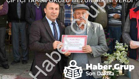 Denizli Tavas’ta Bilinçli Tarım: Zeytin Çiftçi Tarla Okulu Mezunlarını Verdi