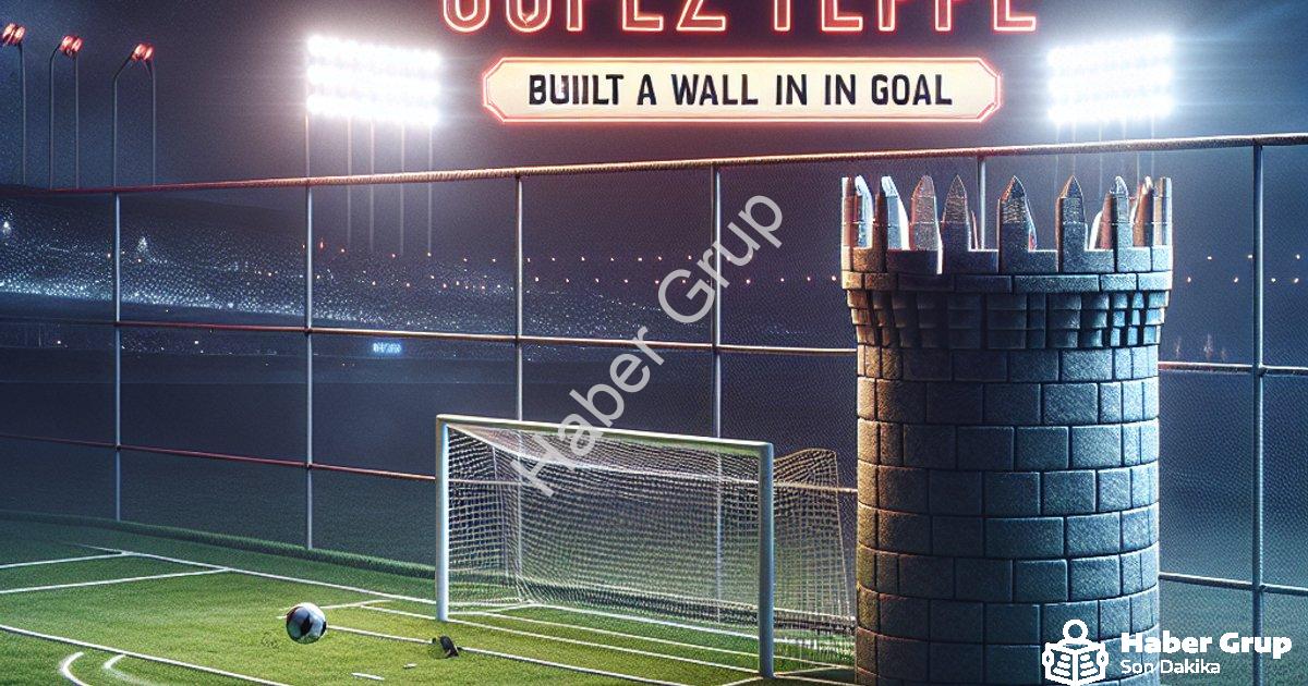 "Süper Lig'in Savunma Lideri Göztepe: Kalesine Duvar Ördü" başlıklı haber için fotorealistik, profes