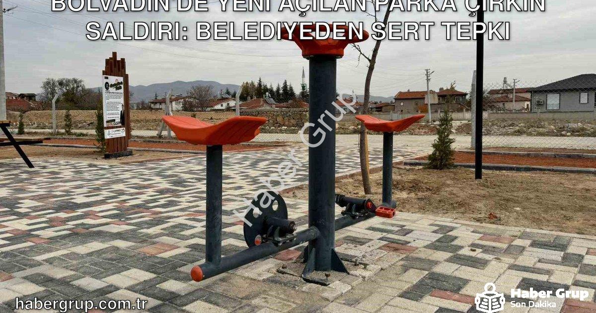 "Bolvadin'de Yeni Açılan Parka Çirkin Saldırı: Belediyeden Sert Tepki" başlıklı haber için fotoreali