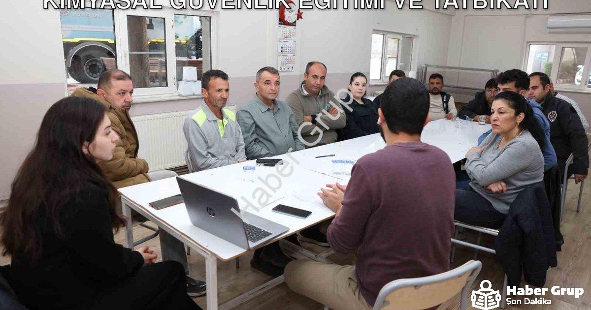 "Denizli OSB Arıtma Tesisinde Kritik Kimyasal Güvenlik Eğitimi ve Tatbikatı" başlıklı haber için fot