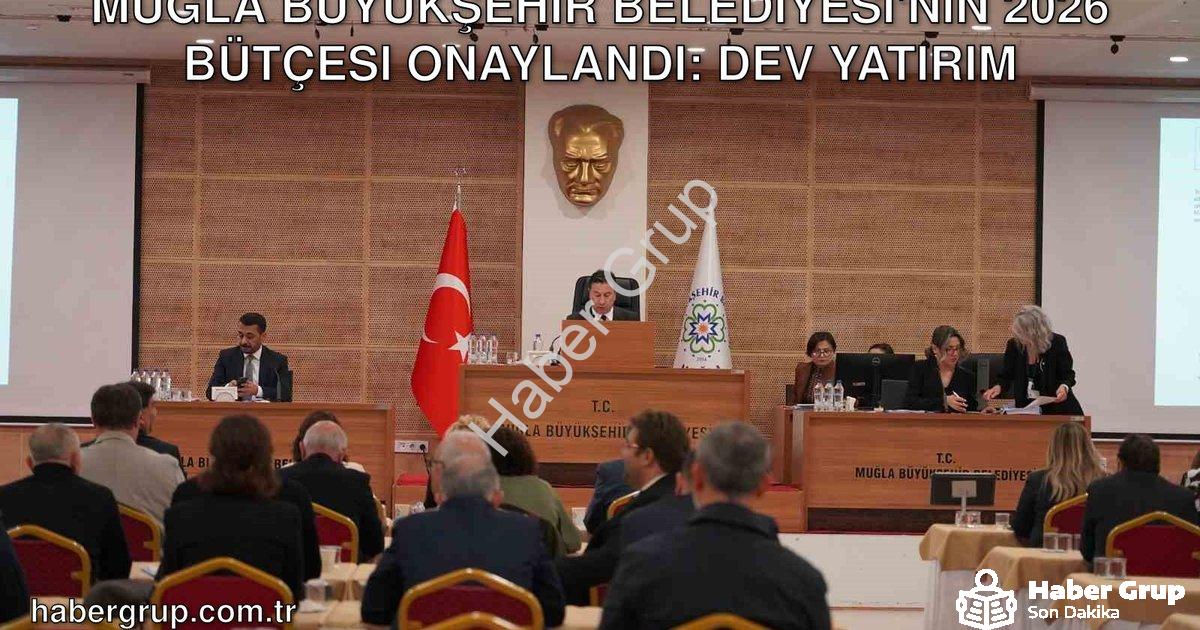 "Muğla Büyükşehir Belediyesi'nin 2026 Bütçesi Onaylandı: Dev Yatırım" başlıklı haber için fotorealis