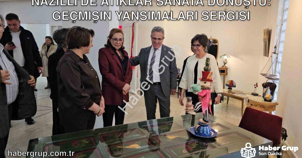 "Nazilli'de Atıklar Sanata Dönüştü: Geçmişin Yansımaları Sergisi" başlıklı haber için fotorealistik,