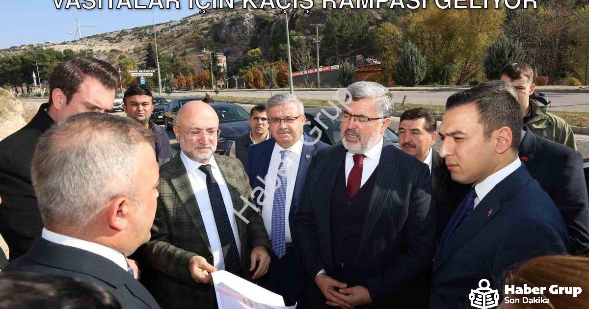 "Dinar'da Hayat Kurtaracak Proje: Ağır Vasıtalar İçin Kaçış Rampası Geliyor" başlıklı haber için fot