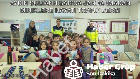 Aydın Sultanhisar’da Jandarmadan Miniklere Hayati Trafik Dersi