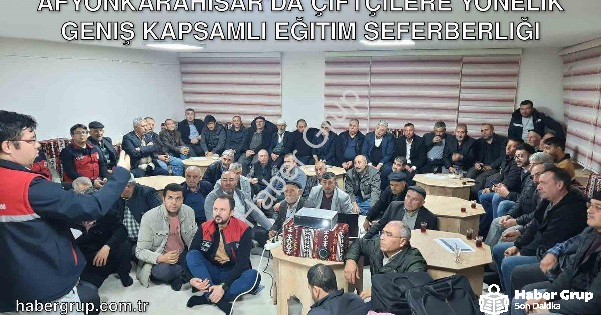 "Afyonkarahisar'da Çiftçilere Yönelik Geniş Kapsamlı Eğitim Seferberliği" başlıklı haber için fotore