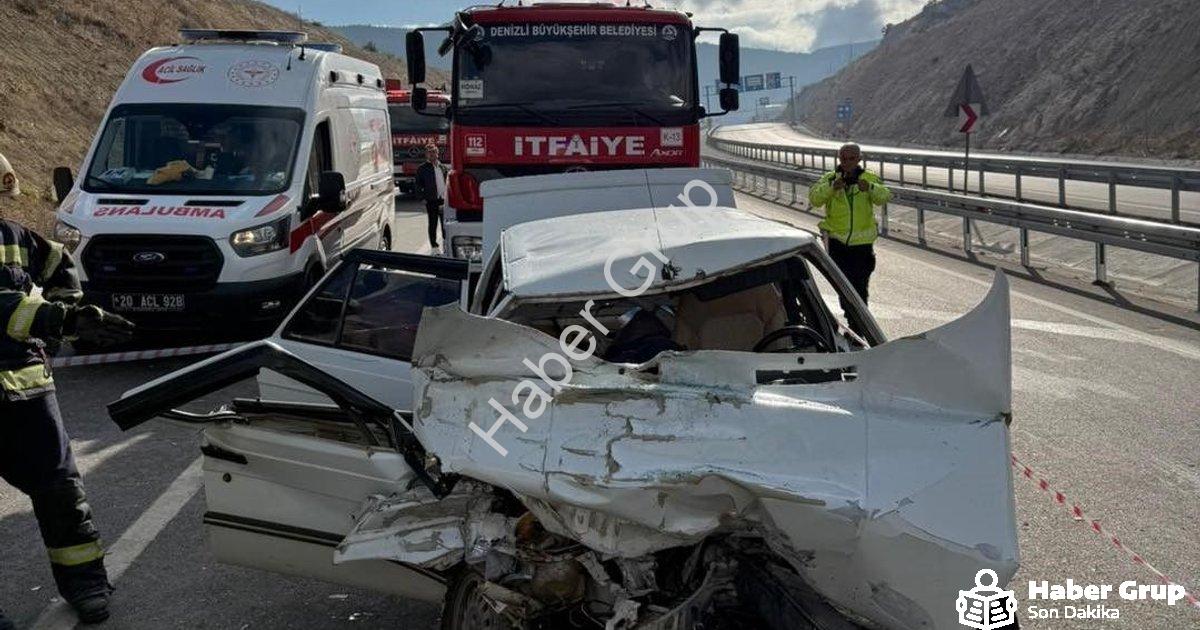 "Denizli Honaz Tüneli'nde Feci Kaza: 1 Kişi Hayatını Kaybetti" başlıklı haber için fotorealistik, pr