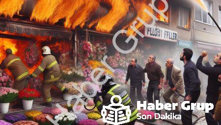 Aydın Efeler’de Çiçekçi Dükkanında Yangın: Faciayı Komşuların Dikkati Önledi