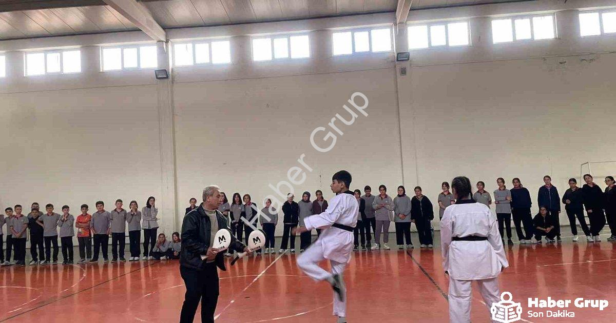 "Kütahya Pazarlar'da Spor Devrimi: Hedef 100 Lisanslı Tekvandocu" başlıklı haber için fotorealistik,