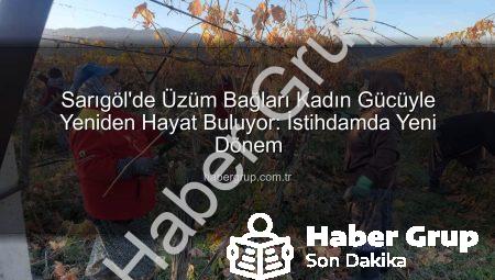 Sarıgöl’de Üzüm Bağları Kadın Gücüyle Yeniden Hayat Buluyor: İstihdamda Yeni Dönem